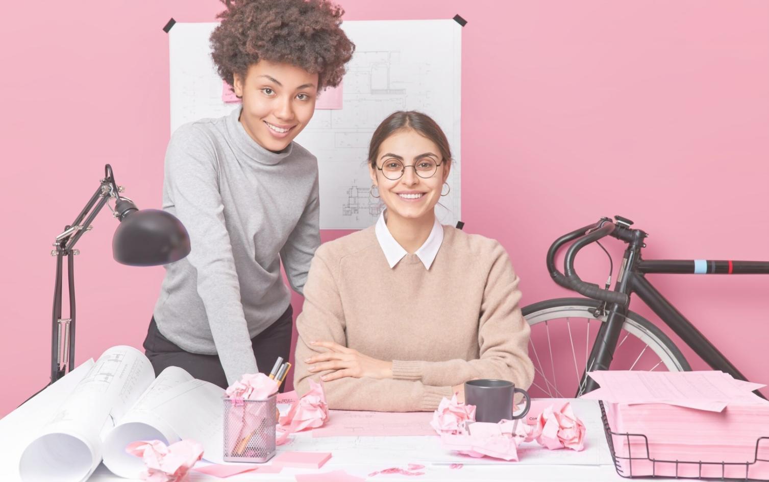 Financial consultant explaining budget variance analysis to client